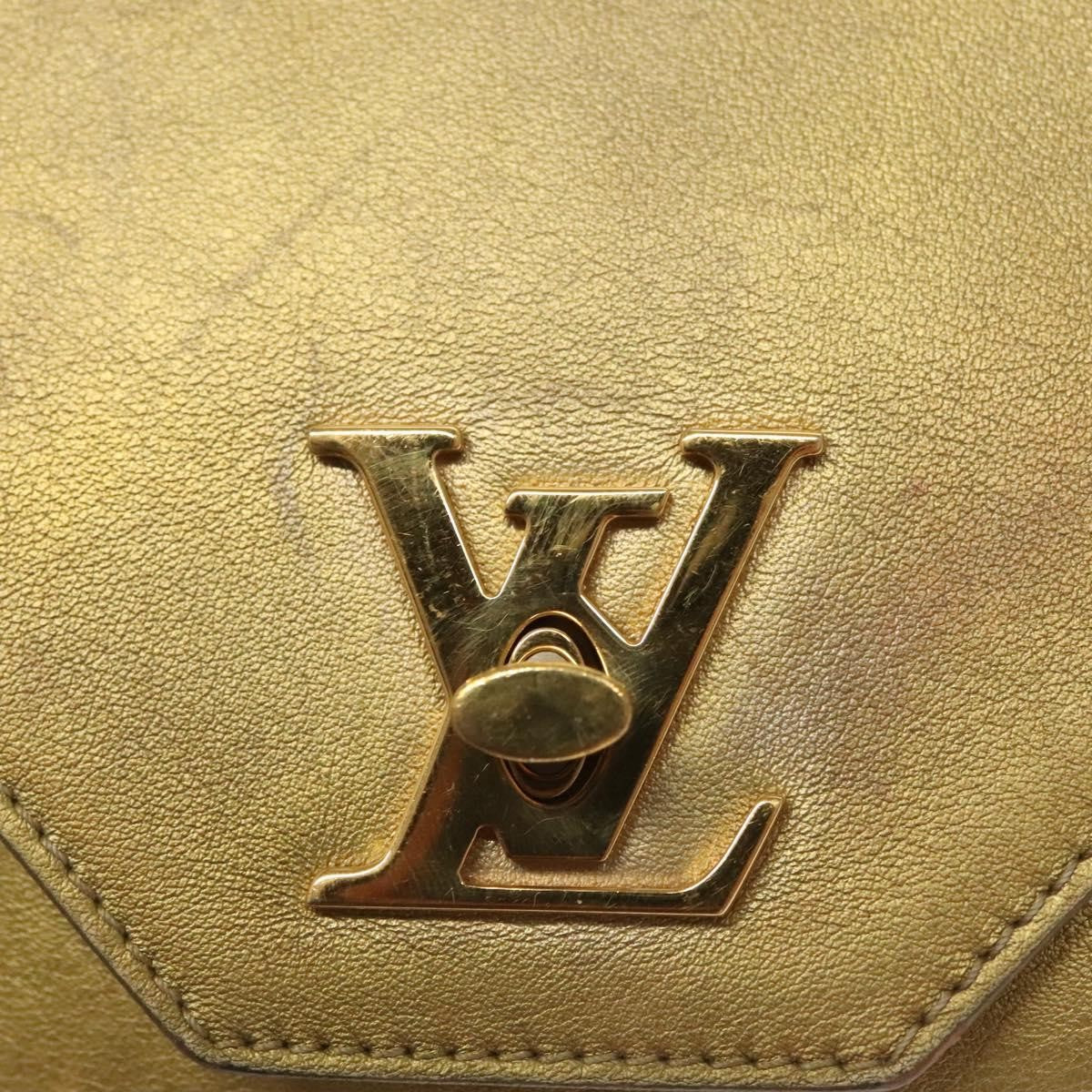 Louis Vuitton Love Note Chain Clutch Leather, GOLD, LEATHER, Clutche & pouche