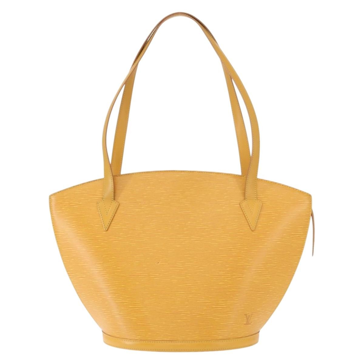Louis Vuitton Saint Jacques Handbag Epi Leather, YELLOW, LEATHER, Shoulder bag