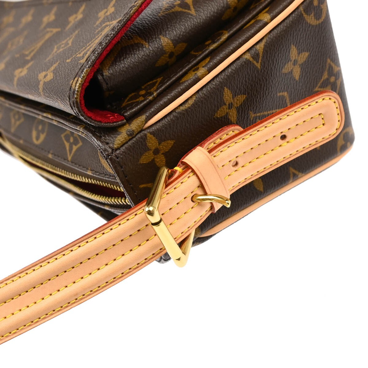 Louis Vuitton Viva Cite Handbag Monogram Canvas, BROWN, CANVAS, Handbag