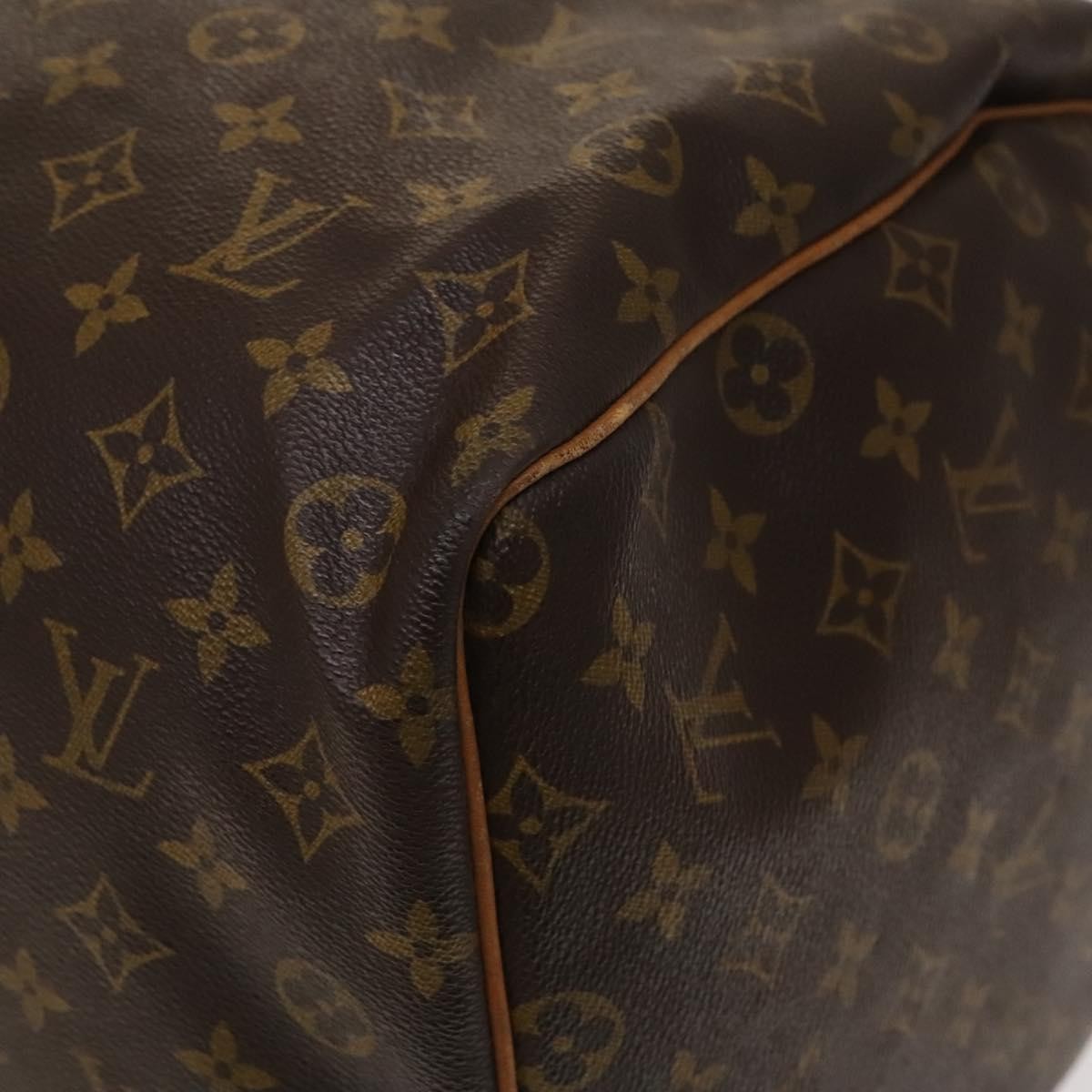 Louis Vuitton Keepall Bag Monogram Canvas, BROWN, CANVAS, Travel bag