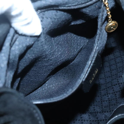 Gucci Vintage Bamboo Backpack Suede and Leather, Black, Suede, Backpack