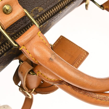 Louis Vuitton Keepall Bag Monogram Canvas, BROWN, CANVAS, Travel bag