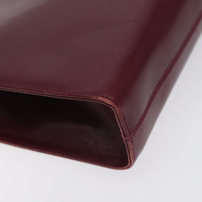 Salvatore Ferragamo Vintage Gancini Chain Shoulder Bag Leather, RED, LEATHER, Shoulder bag