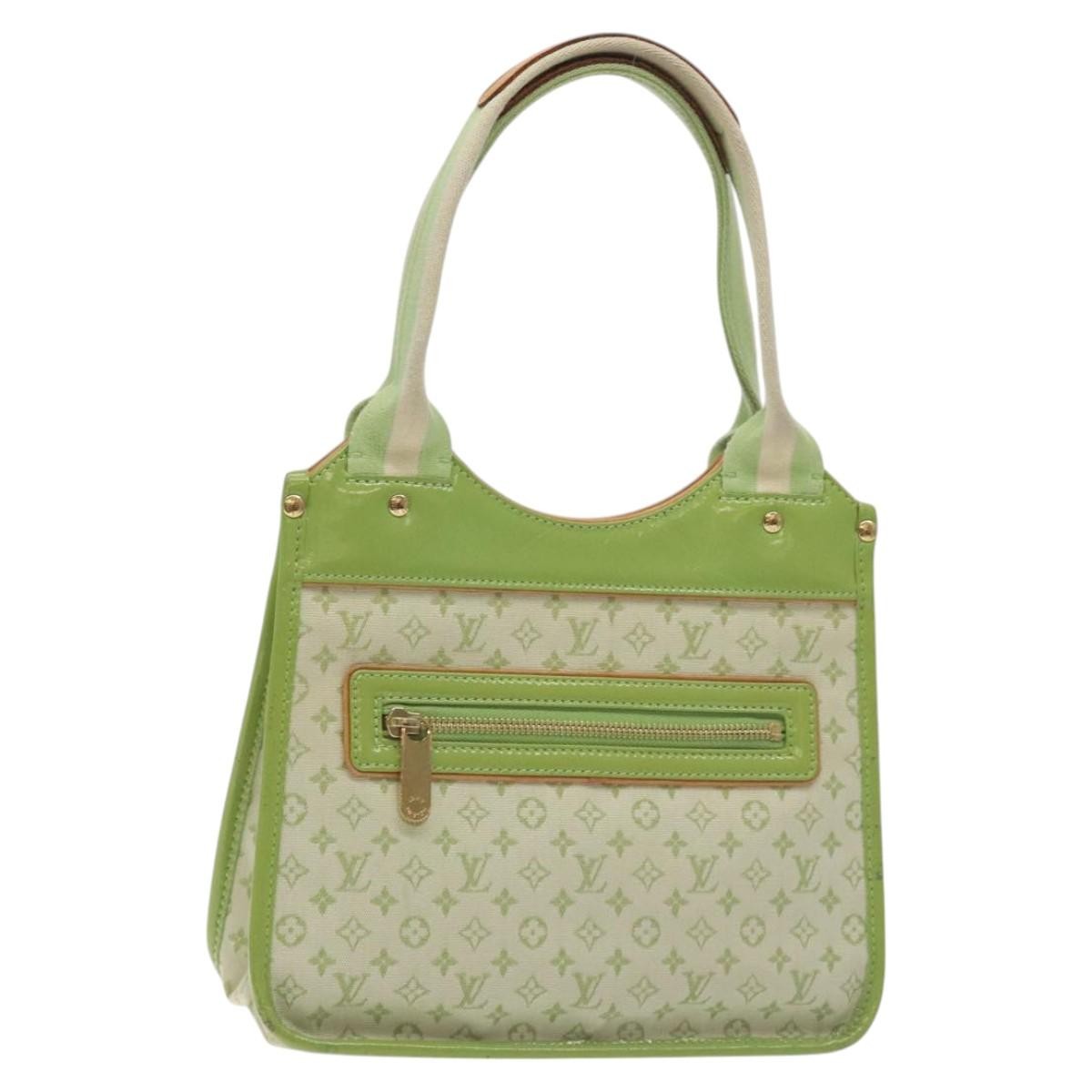 Louis Vuitton Kathleen Tote Mini Lin, GREEN, CANVAS, Handbag