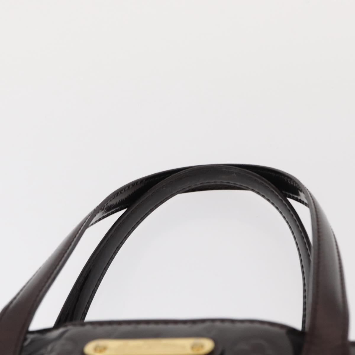 Louis Vuitton Wilshire Handbag Monogram Vernis, PURPLE, PATENT_LEATHER, Handbag