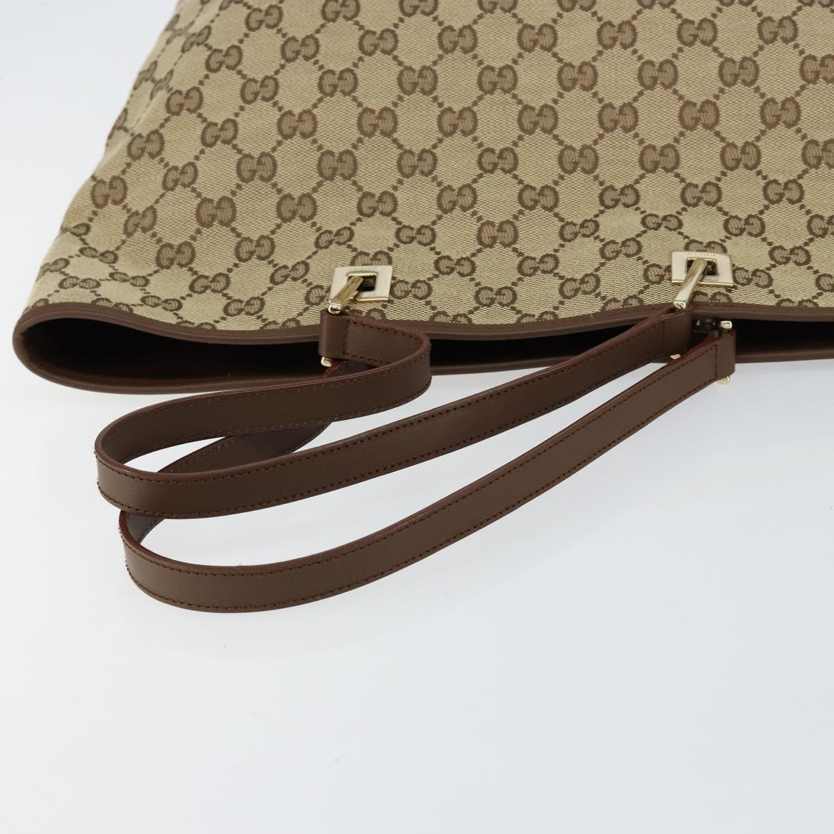Gucci Vintage Bucket Shopping Tote GG Canvas, BEIGE, CANVAS, Tote bag