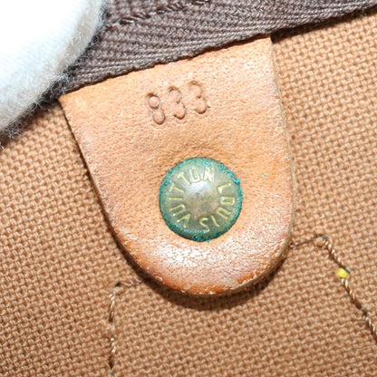 Louis Vuitton Speedy Handbag Monogram Canvas, BROWN, CANVAS, Travel bag