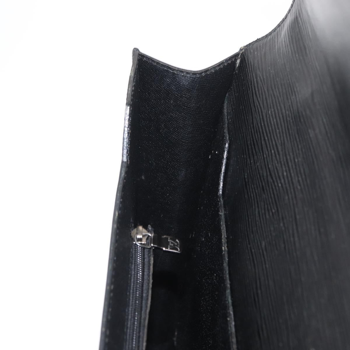 Louis Vuitton Porte Documents Bandouliere Briefcase Epi Leather, BLACK, LEATHER, Briefcase