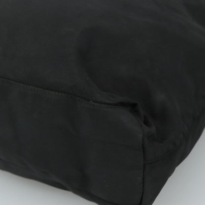 Prada Flat Messenger Bag Tessuto, BLACK, NYLON, Shoulder bag