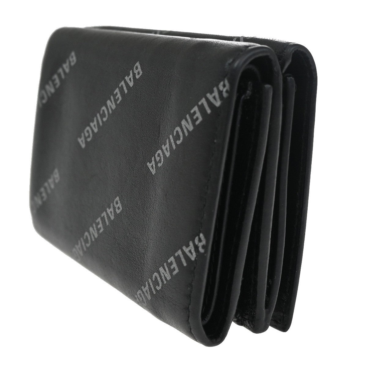 Balenciaga Trifold Wallet Leather, Black, Leather, Wallet