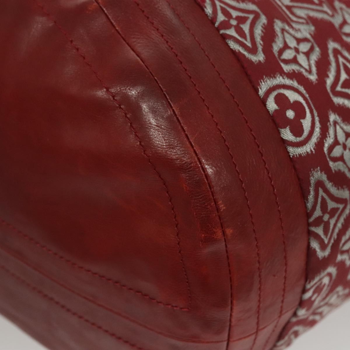 Louis Vuitton Aviator Handbag Limited Edition Monogram Jacquard, BURGUNDY, CANVAS, Handbag