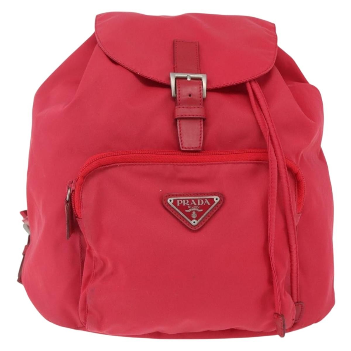 Prada Front Pocket Backpack Tessuto, PINK, NYLON, Backpack