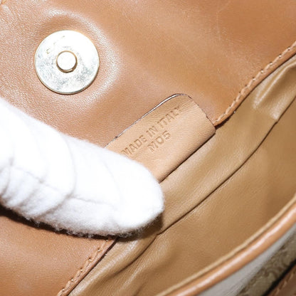 Celine Macadam Pochette Canvas and Leather, BEIGE, CANVAS, Clutche & pouche