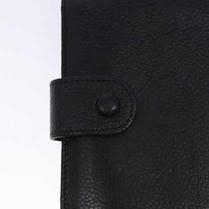 Chanel CC Bifold Wallet Quilted Caviar, BLACK, LEATHER, Wallets