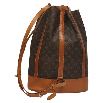 Louis Vuitton Randonnee Backpack Monogram Canvas, BROWN, CANVAS, Shoulder bag