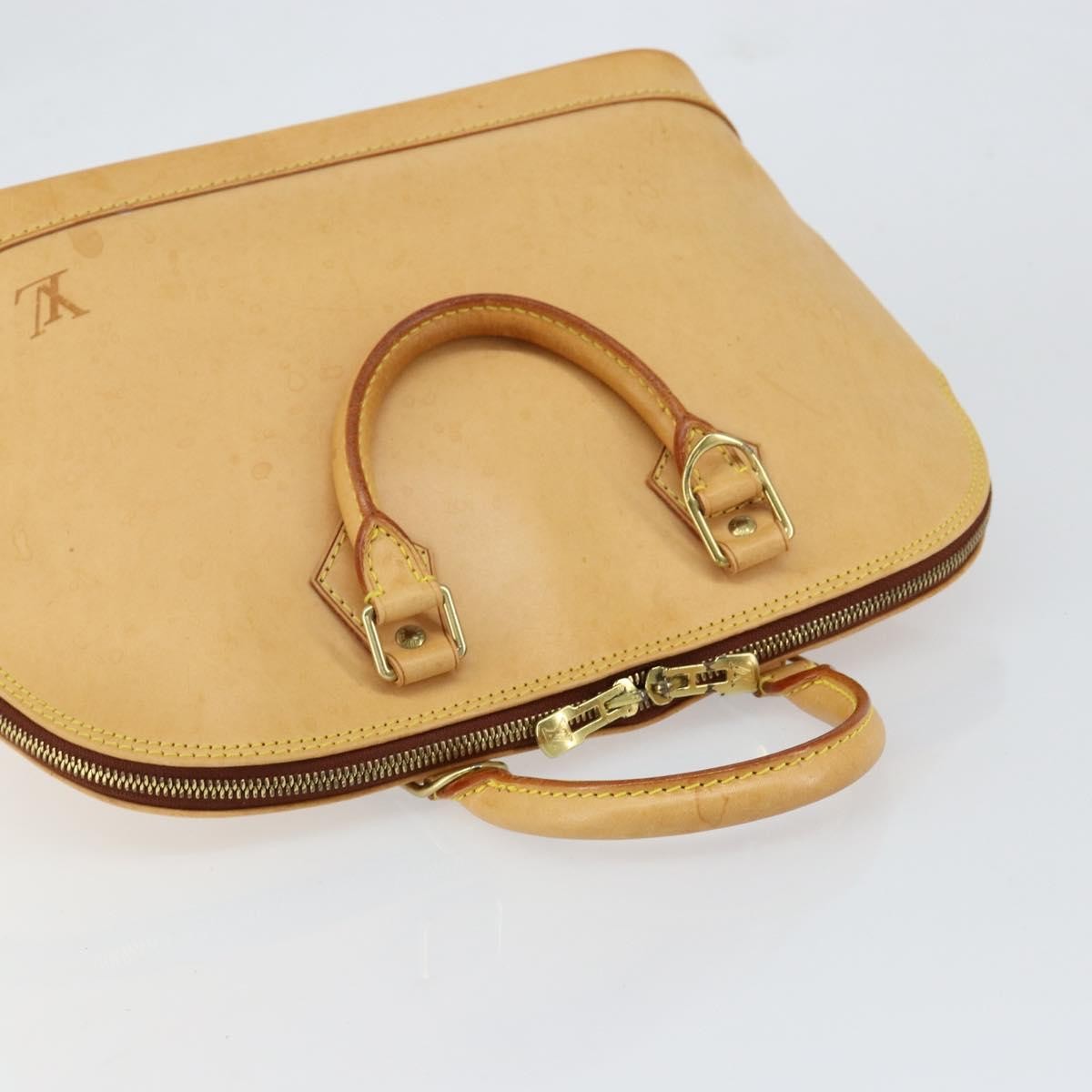 Louis Vuitton Alma Handbag Nomade Leather, BEIGE, LEATHER, Handbag