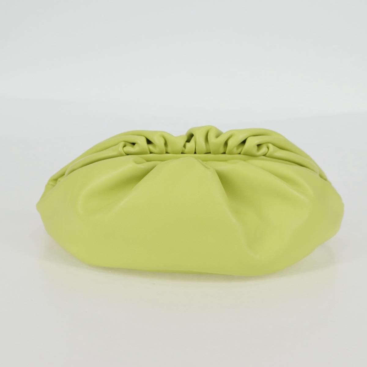 Bottega Veneta The Chain Pouch Leather, GREEN, LEATHER, Clutche & pouche