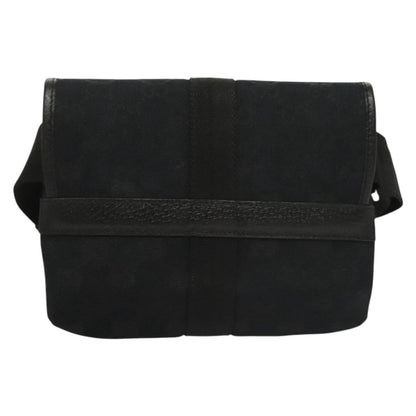 Gucci Buckle Belt Bag GG Canvas, Black, Canvas, Belt