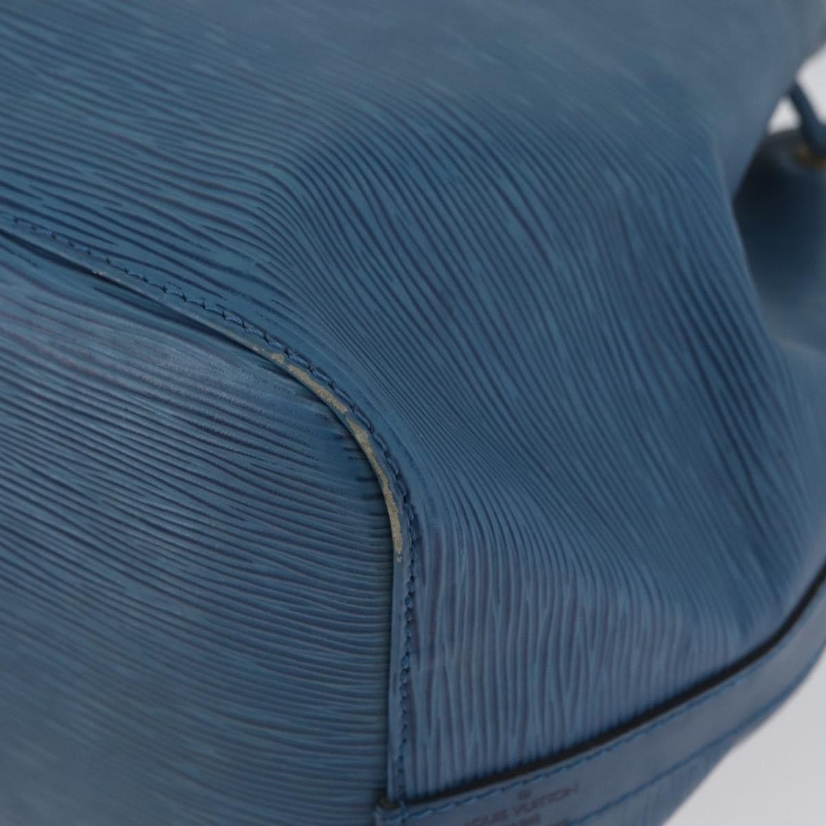 Louis Vuitton Petit Noe Handbag Epi Leather, Blue, Leather, Shoulder Bag