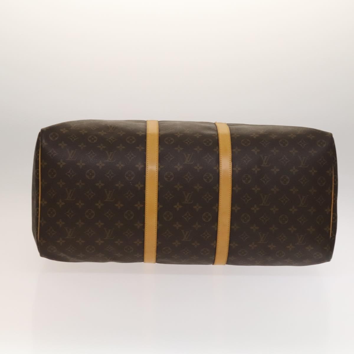 Louis Vuitton Keepall Bag Monogram Canvas, BROWN, CANVAS, Travel bag