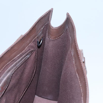 Louis Vuitton Sac Plat Bag Epi Leather, BROWN, LEATHER, Handbag