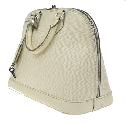 Louis Vuitton Alma Handbag Epi Leather, WHITE, LEATHER, Handbag