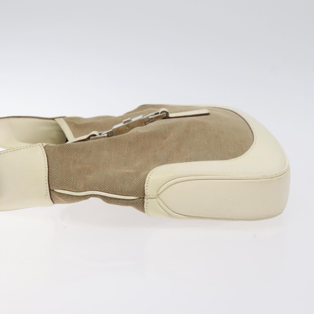 Gucci Vintage Jackie O Hobo Canvas and leather, BEIGE, CANVAS, Shoulder bag