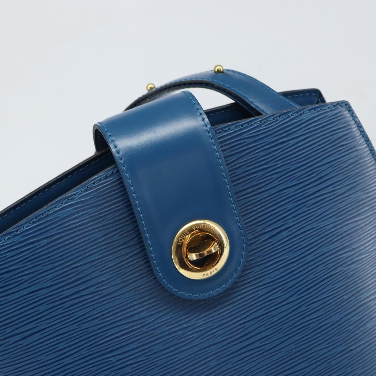 Louis Vuitton Cluny Shoulder Bag Epi Leather, BLUE, LEATHER, Shoulder bag