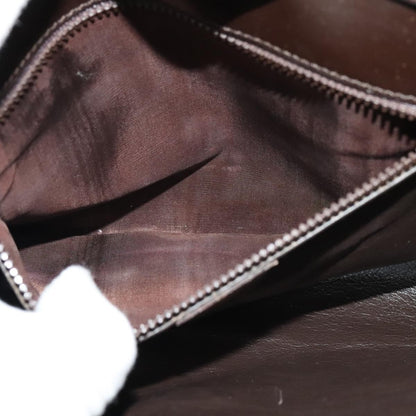 Celine Vintage Circle Logo Crossbody Bag Leather, BLACK, LEATHER, Shoulder bag