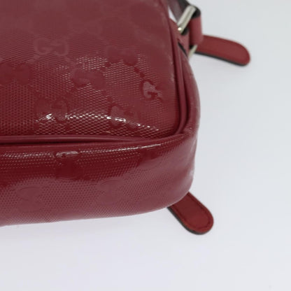 Gucci Zip Messenger Bag (Outlet) Canvas, RED, CANVAS, Shoulder bag