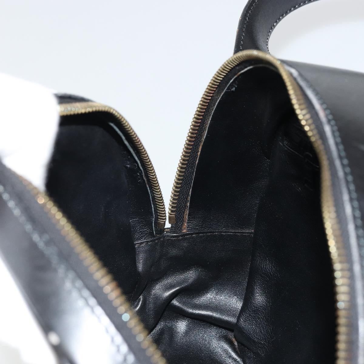 Celine Circle Logo Shoulder Bag Leather, Black, Leather, Shoulder Bag