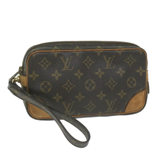 Louis Vuitton Marly Dragonne Clutch Monogram Canvas, MULTICOLOUR, CANVAS, Clutche & pouche