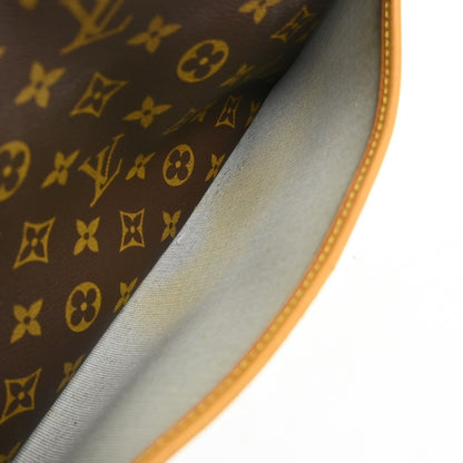 Louis Vuitton Deauville Handbag Monogram Canvas, Brown, Canvas, Handbag