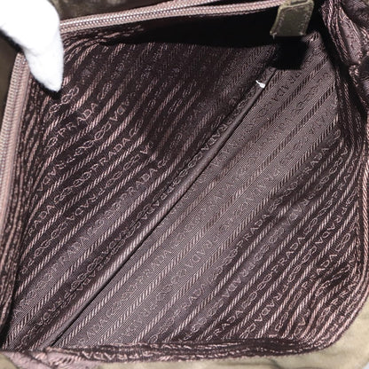 Prada Open Tote Tessuto, KHAKI, NYLON, Handbag