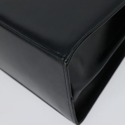 Salvatore Ferragamo Convertible Top Handle Bag Leather, NAVY, LEATHER, Handbag