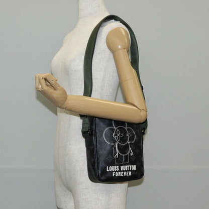 Louis Vuitton Danube Handbag Limited Edition Vivienne Monogram Eclipse, BLACK, CANVAS, Handbag