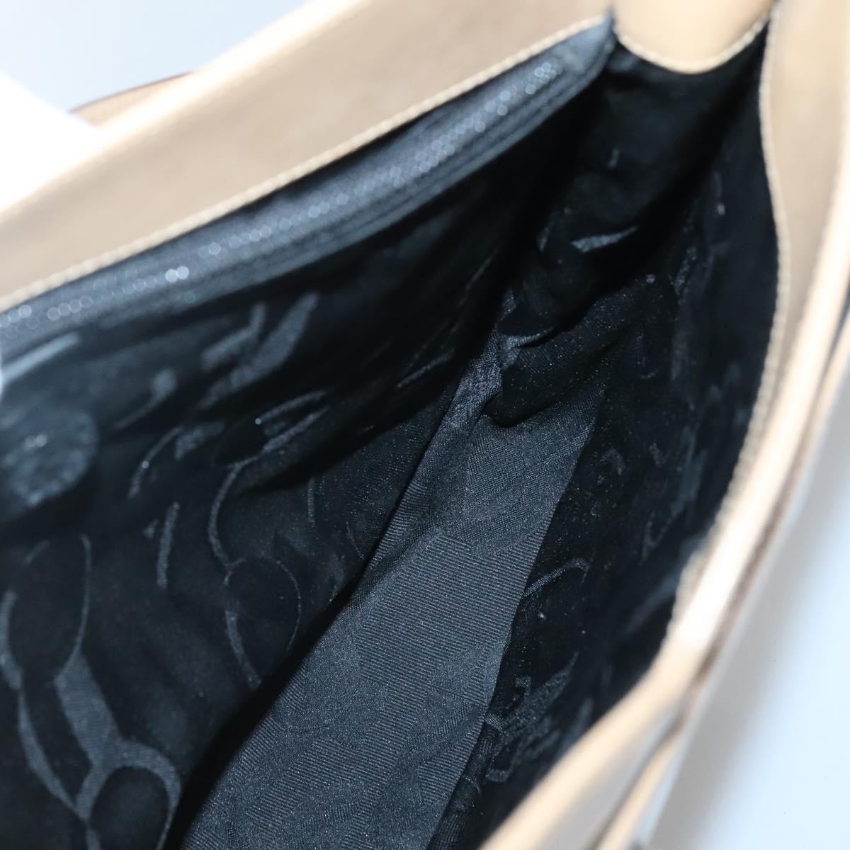 Salvatore Ferragamo Gancini Shoulder Bag Patent Leather, BEIGE, PATENT_LEATHER, Shoulder bag
