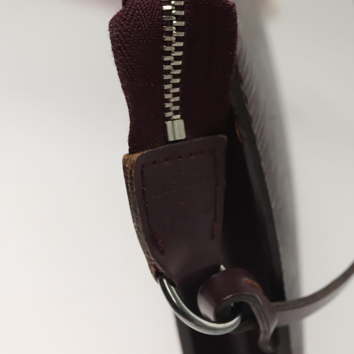 Louis Vuitton Pochette Accessoires Epi Leather, PURPLE, LEATHER, Clutche & pouche
