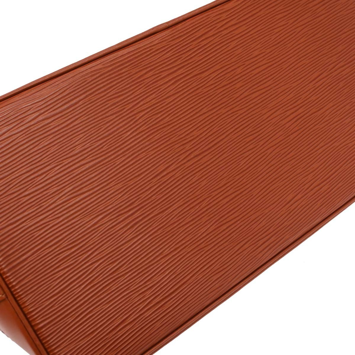 Louis Vuitton Alma Handbag Epi Leather, BROWN, LEATHER, Handbag