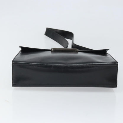 Prada Vintage Flap Shoulder Bag Leather, Black, Leather, Shoulder Bag