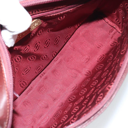 cartier Must de Cartier Clutch bag Leather, BURGUNDY, LEATHER, Clutche & pouche