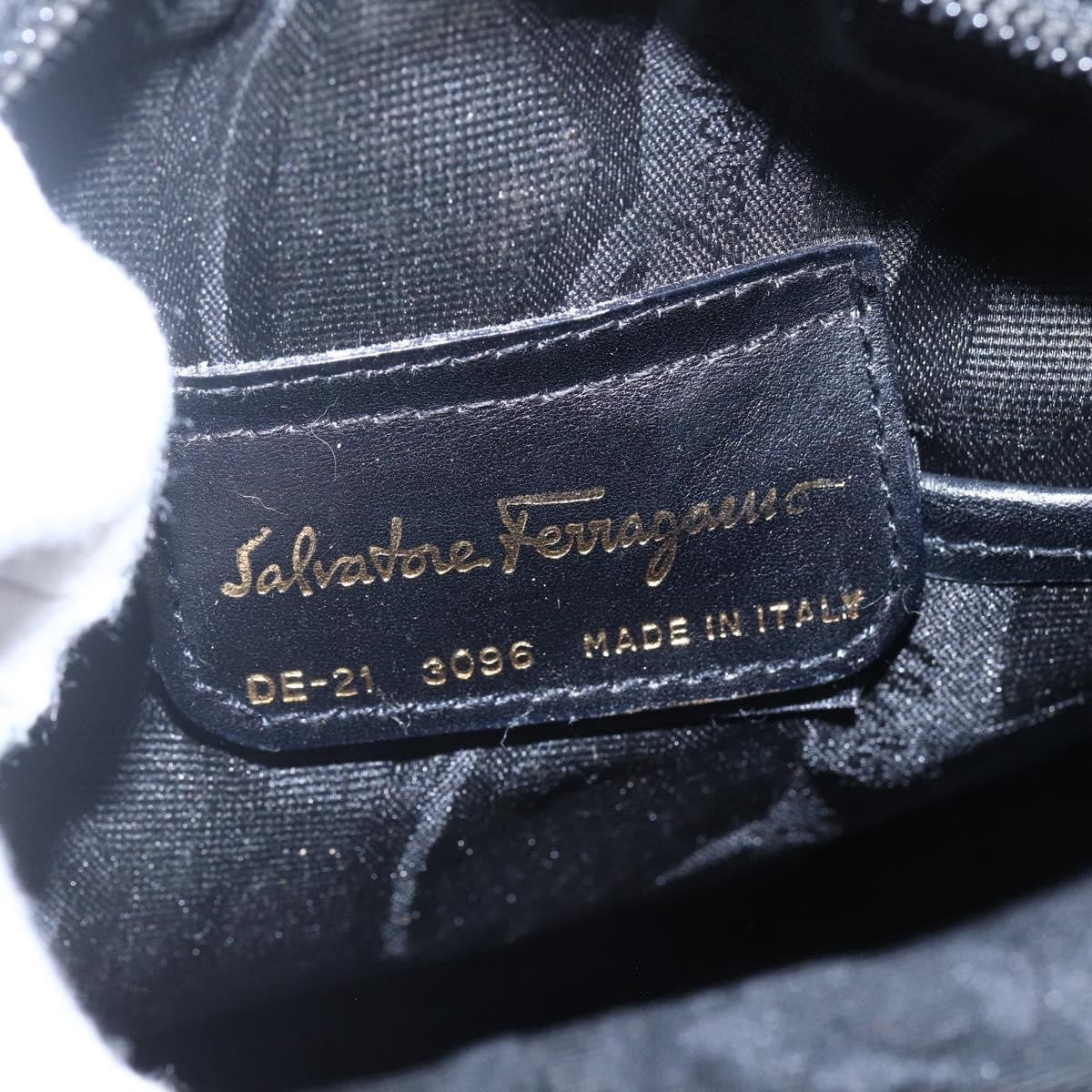 Salvatore Ferragamo Vara Bow camera Shoulder Bag Leather, BLACK, LEATHER, Shoulder bag