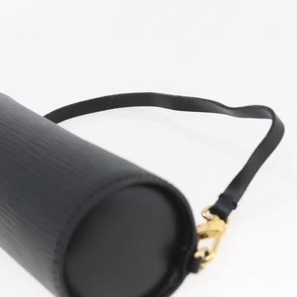 Louis Vuitton Soufflot Pochette Epi Leather, BLACK, LEATHER, Clutche & pouche