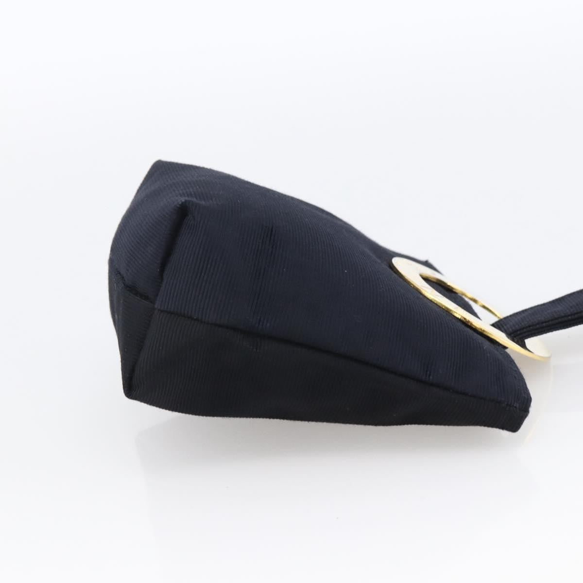 Celine Circle Logo Pouch Nylon, NAVY, NYLON, Clutche & pouche