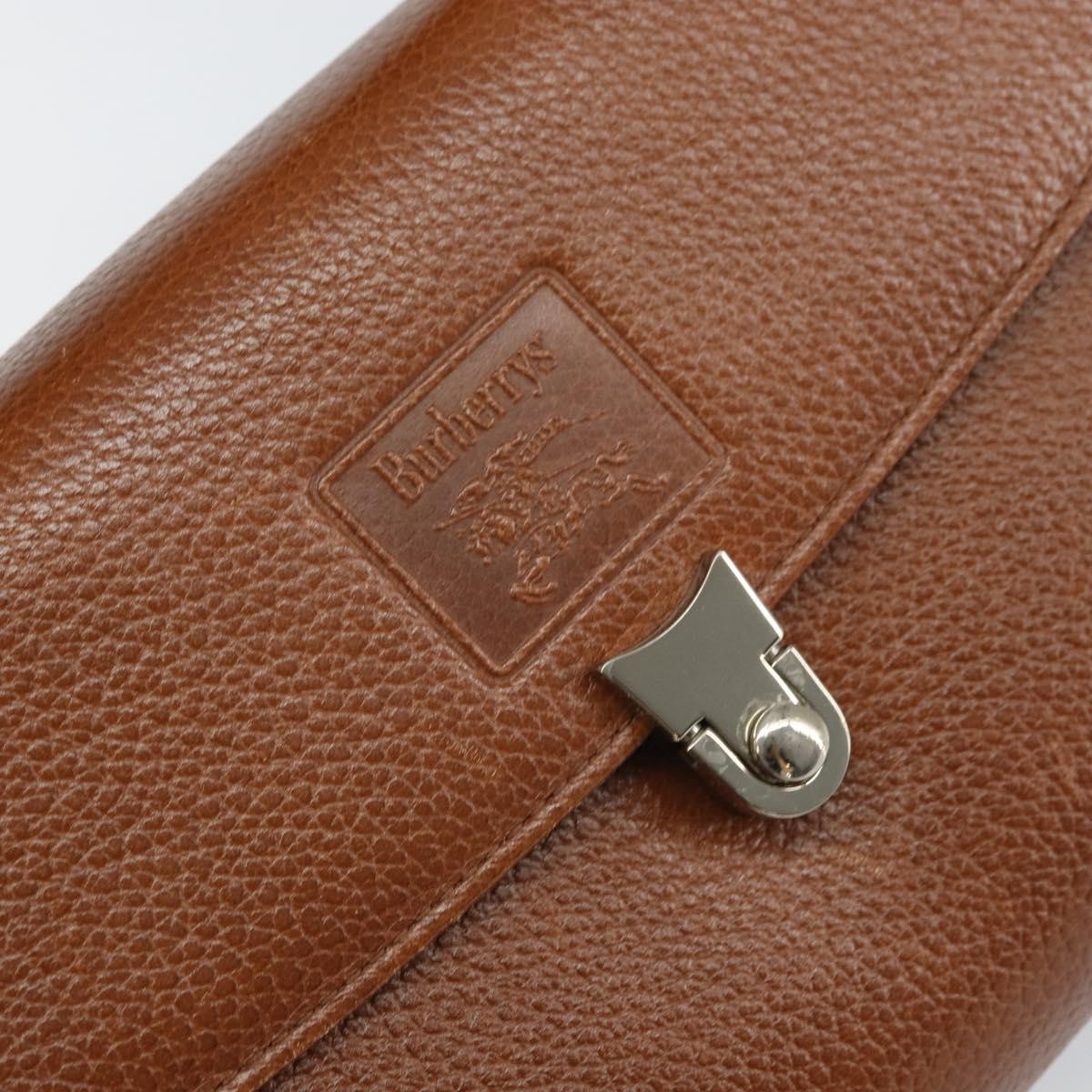 Burberry Vintage Handbag Leather, BROWN, LEATHER, Handbag