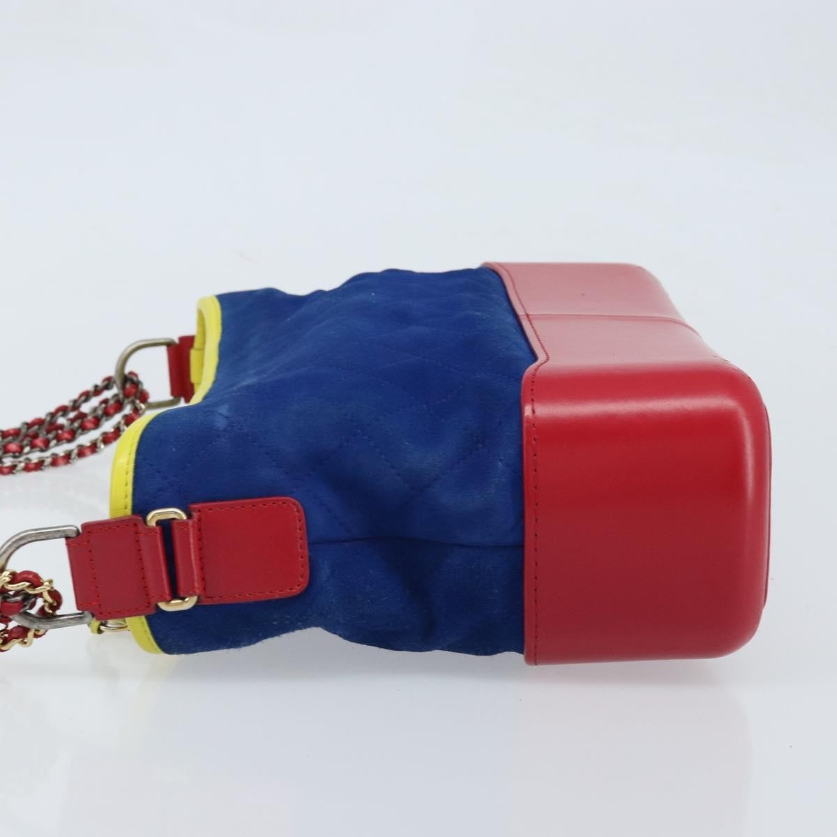 Chanel Gabrielle Hobo Quilted Suede, Multicolour, Suede, Shoulder Bag
