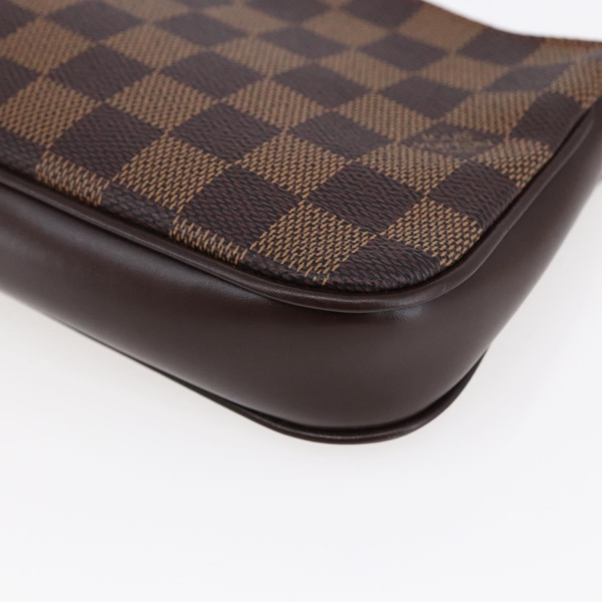 Louis Vuitton Navona Pochette Accessoires Damier, BROWN, CANVAS, Clutche & pouche