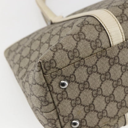 Gucci Joy Tote GG Coated Canvas with Leather, BEIGE, PVC, Tote bag