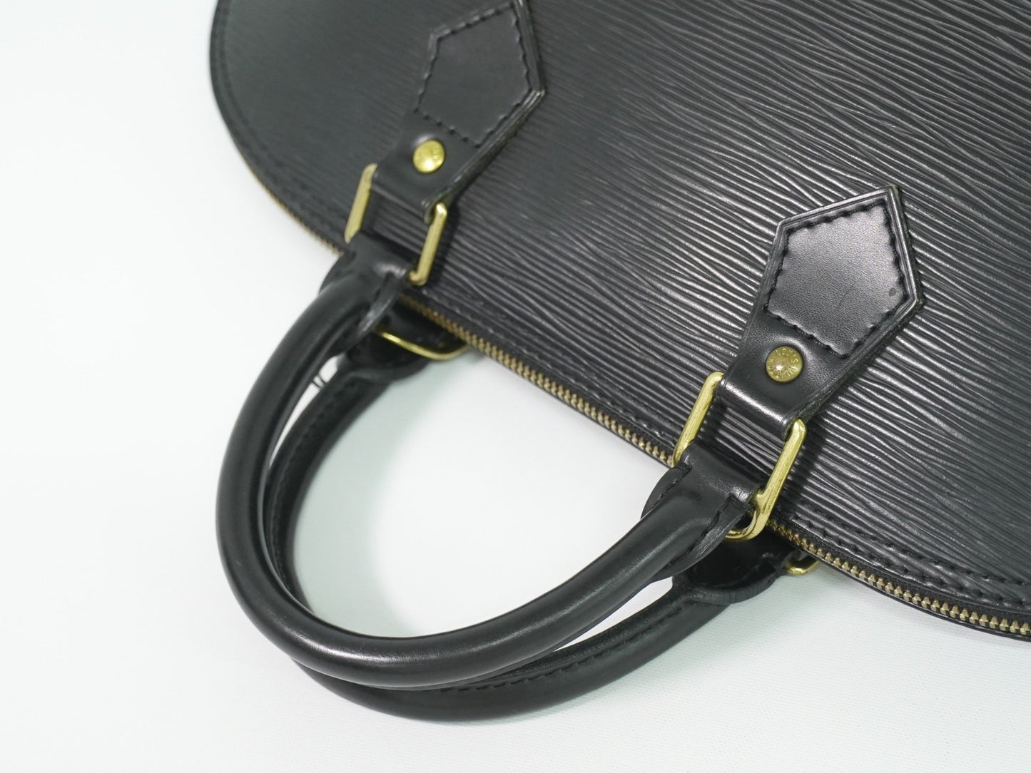 Louis Vuitton Alma Handbag Epi Leather, BLACK, EPI_LEATHER, Handbag