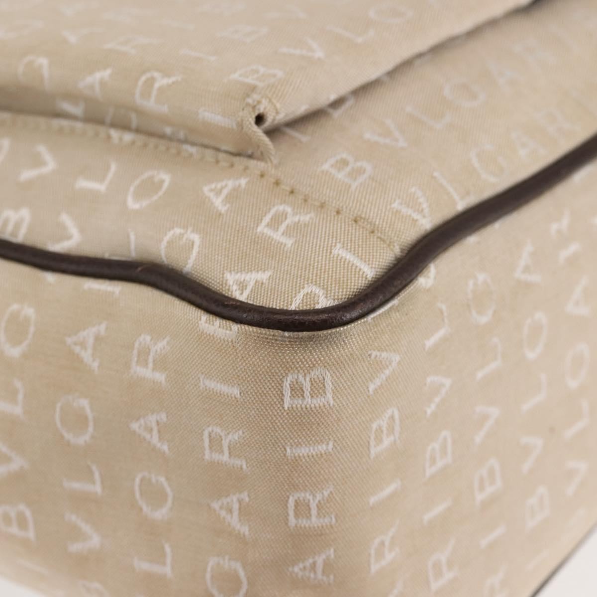 Bvlgari B.Zero1 Logomania Bag Canvas with Leather, BEIGE, CANVAS, Tote bag